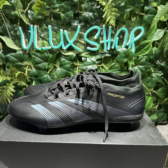 Adidas Predator League FG Soccer Cleats Men Sz 7.5 #IF6347 Black Gold Box No Lid main image 6